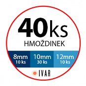 Balení hmoždinek IVAR - QUATRO EDGE QE - 40 ks (8,10 a 12mm)