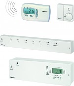 Prostorový bezdrátový snímač Radiocontrol F s digitálními hodinami - regulace podlahového topení