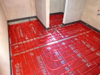 Podlahové topení svépomocí - instalace zákazník Šumperk
