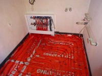 Podlahové topení svépomocí - instalace zákazník Dukovany