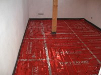Podlahové topení svépomocí - instalace zákazník Pacov