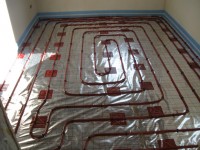 Podlahové topení svépomocí - instalace zákazník Příbram