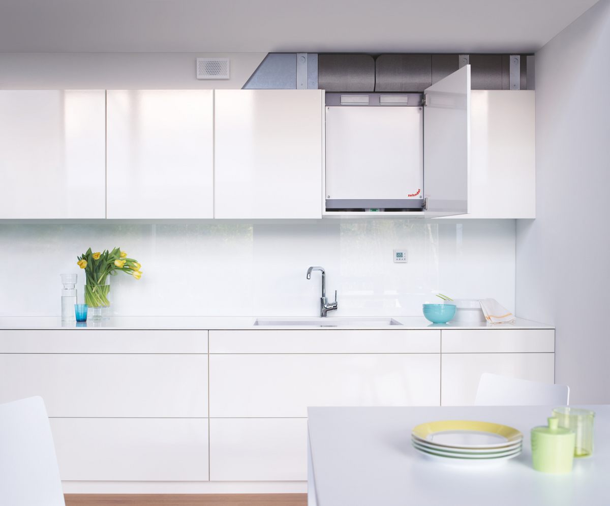 Způsoby instalace Zehnder ComfoAir 160 – umisteni v interieru ve skrini