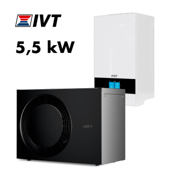 Set tepelné čerpadlo IVT AirX 504 + vnitřní jednotka AirBox 500 E 9 (Externí zásobník TUV)