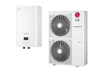 Set tepelné čerpadlo LG Therma V SPLIT HU143MRB.U30 14kW / 3f + BOX HN1600MC.NK1