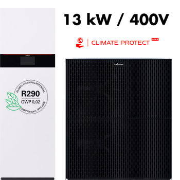 Set tepelné čerpadlo Viessmann Vitocal 252-A 13kW + vnitřní jednotka s integrovaným zásobníkem 190l, Aku 16l, 400V