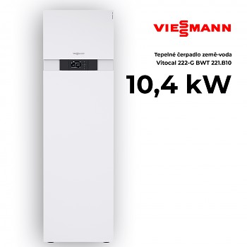 Tepelné čerpadlo země voda s integrovaným zásobníkem 220l Vitocal 222-G BWT 221.B10