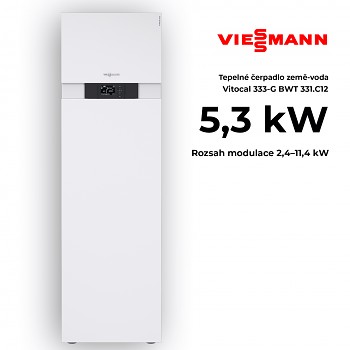 Tepelné čerpadlo země voda s integrovaným zásobníkem 220l Vitocal 333-G BWT 331.C12