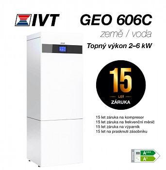 Tepelné čerpadlo IVT Země-voda GEO 606C 6kW + Záruka 15let za 1Kč