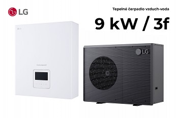 Tepelné čerpadlo LG THERMA V R290 Monoblok 9kW 3f + Řídící jednotka LG Control Box