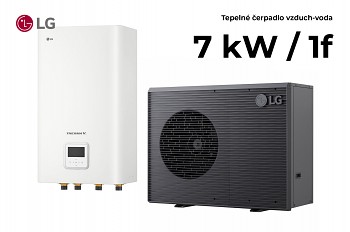 Tepelné čerpadlo LG THERMA V R290 Monoblok 7kW 1f + vnitřní jednotka HYDROBOX (Externí zásobník TUV)