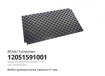 Systémová deska VARIONOVA bez izolace, výška 24 mm