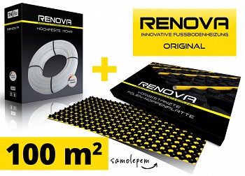 SET 100m2 RENOVA ORIGINAL podlahové topení se samolepem