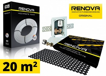 SET KOMPLET 20m2 RENOVA ORIGINAL podlahové topení + 1x omezovač